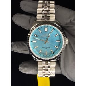 Invicta Specialty Oxford 43mm Men's Watch Silver Tone Stainless Blue Dial 48906